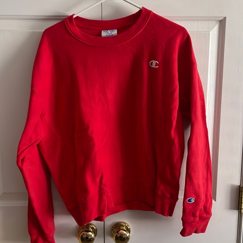 Red Champion pullover